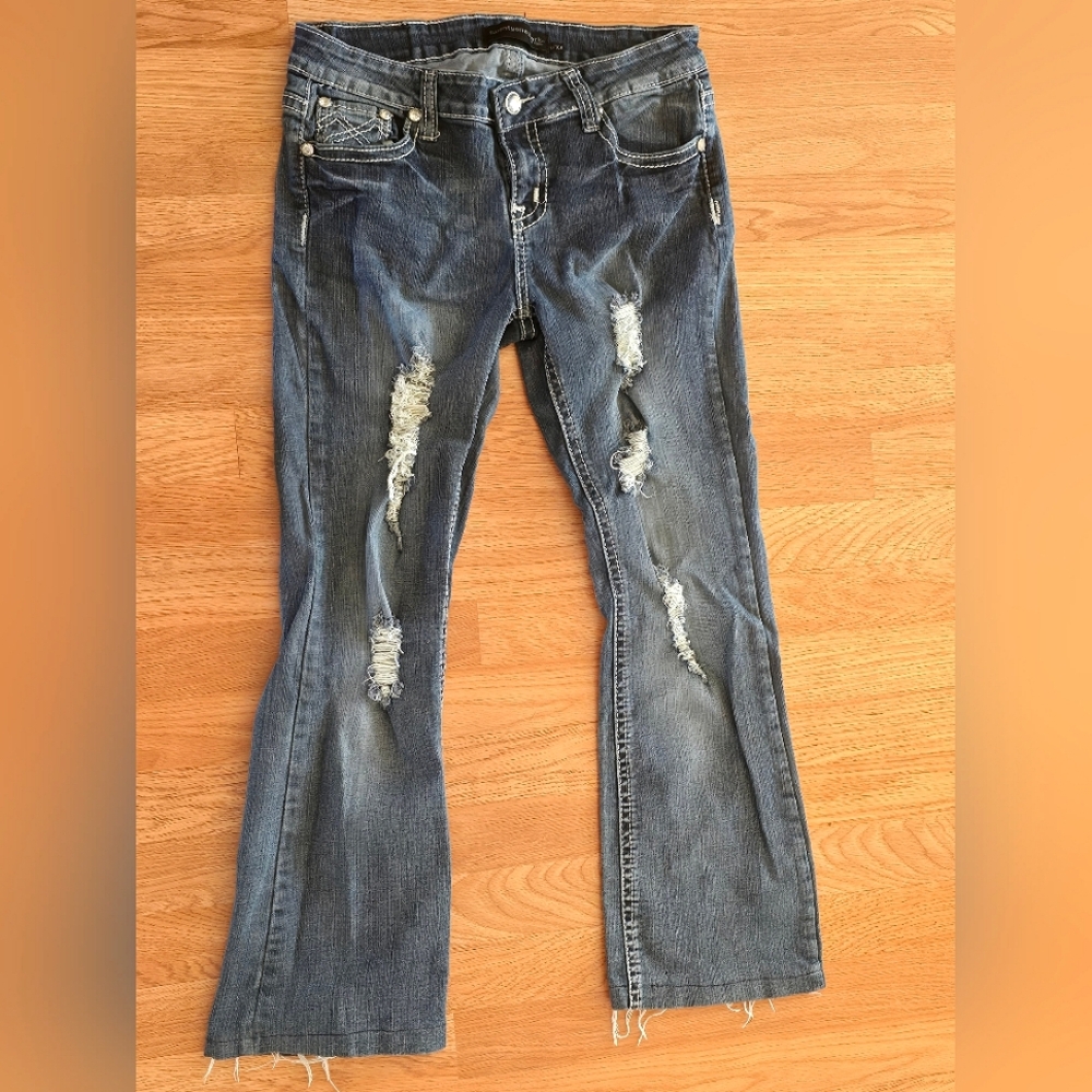 Twenty-One Black Distressed Jeans